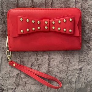 Aldo Red Wristlet/Wallet